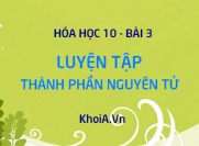 Luyện tập Thành phần nguyên tử, đồng vị, nguyên tử khối trung bình - Hóa 10 bài 3